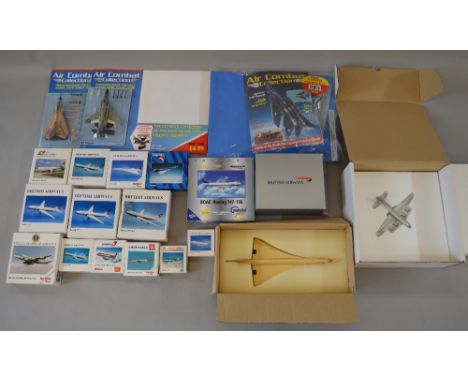 20 x diecast Herpa/Gemini model aeroplanes including Concorde models. Overall G+
