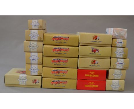 22 Corgi Fire Engine models including American LaFrance and other Classics examples (Ex Shop Stock)