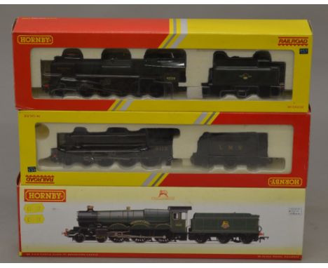 OO Gauge. Hornby. 3 x DCC ready locomotives. Includes R2785 BR class 9F "Evening Star", R.2881 LMS class 5 No.5112 & R.2849 B