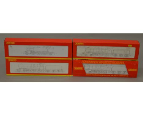 OO Gauge. Hornby 4 x locomotives. Includes R.2318 BR castle class "Spitfire", R.2141 castle class "Isambrad Kingdom Brunel", 