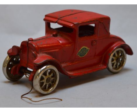 Scarce vintage Arcade #116 cast iron car, circa 1930s, Good condition.