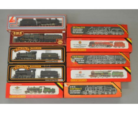 OO Gauge. Ex-Shop Stock. 10 x Locomotives. Hornby, Lima, Mainline & GMR. Includes Ivatt class 2, SR N15 "Sir Dinadan", LMS Co