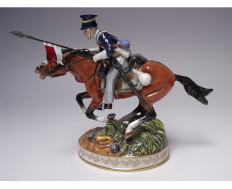 A ROYAL DOULTON LIMITED EDITION 'CHARGE OF THE LIGHT BRIGADE' FIGURE - HN4486, number 429 of 500, modelled by A. Maslankowski
