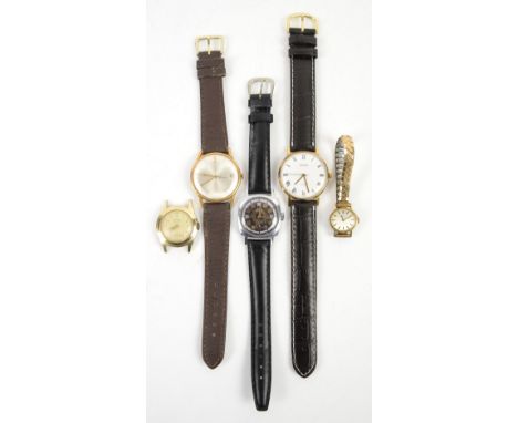 Ladies Tissot Stylist wristwatch, oval dial with baton hour markers, in gold plated case on an expanding strap, with a Servic