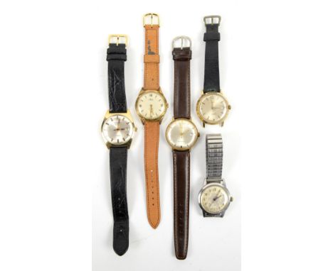 A Mixed group of watches; including a Garrard watch, a Kienzle, a Timex, an Avia and a Sekonda wristwatch (5)       Garrard, 