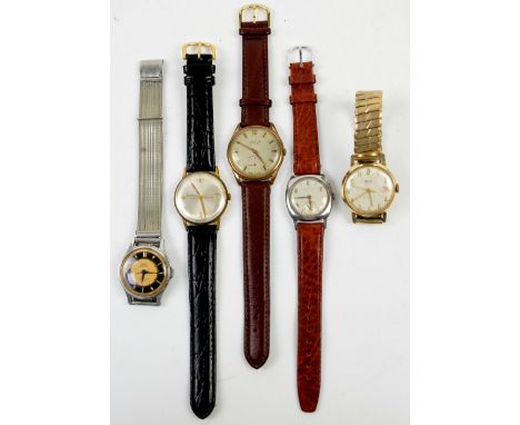 Vintage Smiths Empire wrist watch, 5 jewel movement with a stainless steel case and adjustable bracelet, with another Smiths 