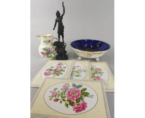 Various decorative items, to include a Royal Worcester heritage collection jug, Coalport dish, decorated in gilt with Asiatic
