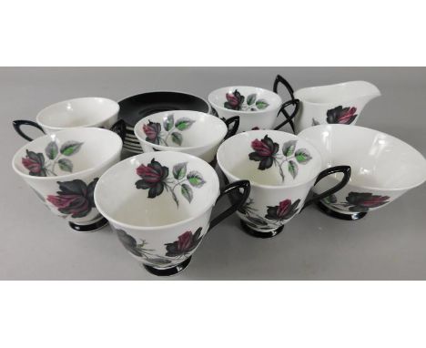 A Royal Albert Masquerade pattern part tea service