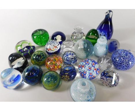 A large collection of paperweights, to include a number of Caithness, some with original paperwork etc.