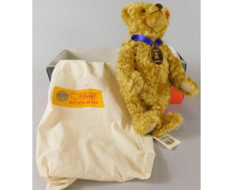 A Steiff commemorative bear, made to commemorate the Golden Jubilee of Queen Elizabeth II, with original bag