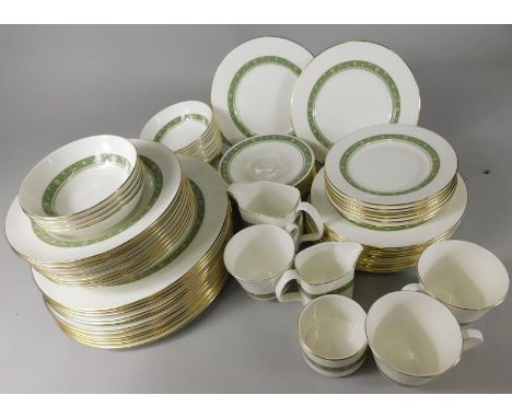 A Royal Doulton Rondelay part dinner and tea service, to include dinner plates, side plates etc.