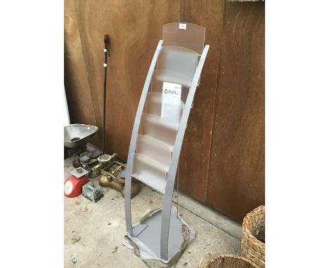 A MODERN LEAFLET STAND 