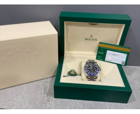 Rolex 2020 Rolex GMT II Oyster Perpetual Date Black and Blue Bezel Batman in great working condition