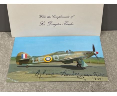 Autograph - Douglas Bader Royal Air Force flying ace during WWII