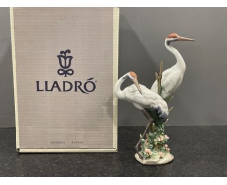 Lladro 1611 “Courting Cranes” in mint condition and original box