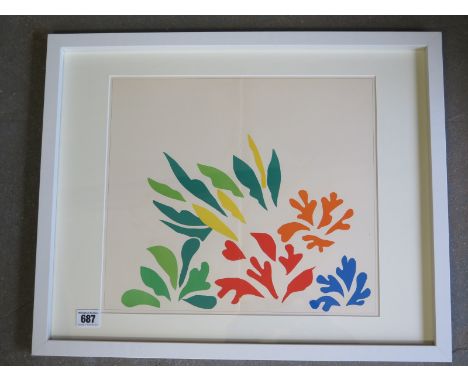 Henri Matisse original lithograph 1954 - Acanthes - printed by Mourlot - Image size 36cm x 32cm  - Framed size 53cm x 43cm 
C