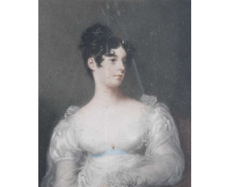 After Sir Thomas Lawrence''Countess Blessington'' a coloured mezzotint, signed in pencil Ellen Jowett, another of ''Miss Croc