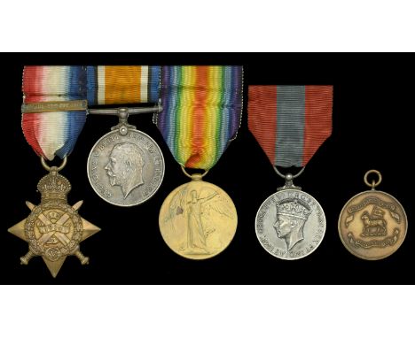 Four: Private W. H. May, Royal West Surrey Regiment, who was captured and taken Prisoner of War  1914 Star, with clasp (L-795