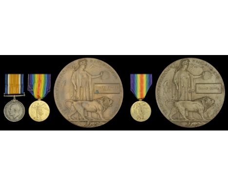 Family group:  Pair: Private W. F. Griffin, 3rd Regiment, South African Infantry, who was killed in action on the Western Fro