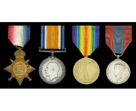 Four: Acting Sergeant H. G. Reddall, 7th Dragoon Guards  1914 Star (6917 Pte. H. G. Reddall. 7/D. Gds.; British War and Victo
