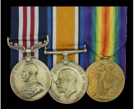 A scarce ‘North Russia’ M.M. group of three awarded to Private J. Elliott, Yorkshire Regiment, late Labour Corps  Military Me