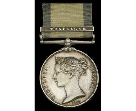 Naval General Service 1793-1840, 1 clasp, Trafalgar (William Martin Midshipman.) edge nicks, good very fine £8,000-£12,000 --