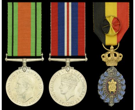 Three: Sergeant W. H. Teall, Royal Air Force, who was later awarded the Belgian Decoration due Travail de premiere class  Def