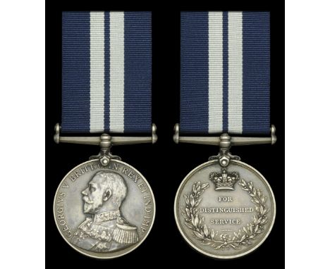 A Great War ‘Persian Gulf’ D.S.M. awarded to Petty Officer H. A. V. Puckhaber, H.M.S. Juno, later killed in action while serv
