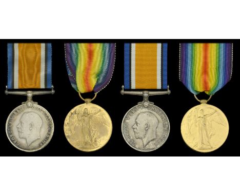 Pair: Private C. W. Arendse, 3rd Regiment, South African Infantry, who was killed in action on the Western Front on 20 Septem