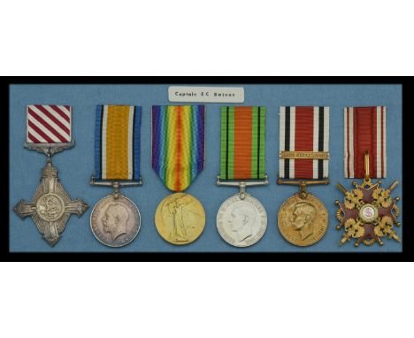 An extremely rare 1919 ‘South Russia’ A.F.C., Order of St. Stanislaus, group of six awarded to Captain E. C. Baines, 47 Squad