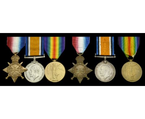 Three: Sergeant P. Beattie, South African Forces 1914-15 Star (Pte. P. Beattie Ntl Light Hse.); British War and Bilingual Vic