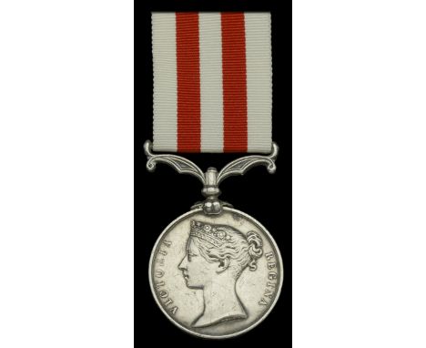 Indian Mutiny 1857-59, no clasp (Sepoy Saifoo Khan Regt. of Kelat-i-Ghilzie) officially engraved naming, suspension claw slig