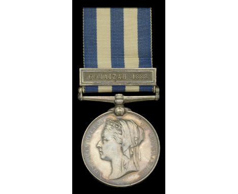Egypt and Sudan 1882-89, undated reverse, 1 clasp, Gemaizah 1888 (362. Pte. J. Thomas. 1/Welch R.) good very fine £140-£180 -