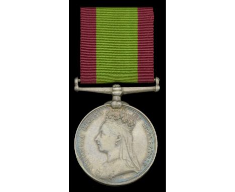 Afghanistan 1878-80, no clasp (846. Cr. Sgt. F. Guest. 59th. Foot.) edge bruising, very fine £120-£160  ---  Provenance: Dix 