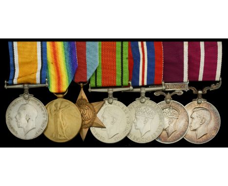 A fine ‘Annunity’ M.S.M. group of seven awarded to Company Sergeant Major H. Conibear, Somerset Light Infantry, late Devon Re