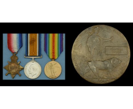 Three: Flight Sub-Lieutenant G. Towers, Royal Naval Air Service, who died as a result of a flying accident, when he collided 