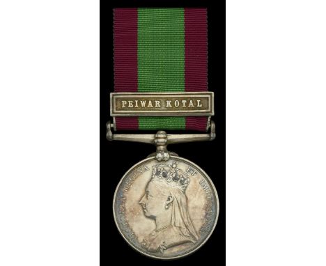 Afghanistan 1878-80, 1 clasp, Peiwar Kotal (854. Pte. R. Keonan. 2/8th. Regt.) minor edge knock, good very fine £180-£220