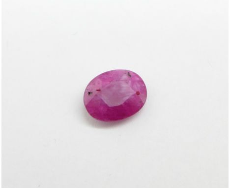 An unmounted ruby, 3.80 carat weight 