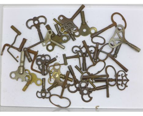 Approximately thirty clock keys 