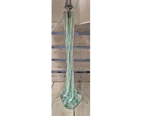 Vintage Selkirk Art Glass table lamp. 