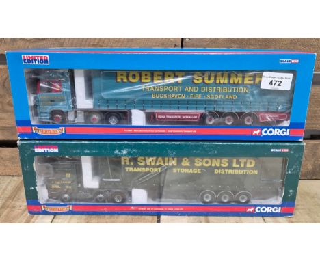 Two Boxed limited edition 1.50 scale Hauliers of Renown Lorry models; Robert Summers transport &amp; Distribution Buckhaven F