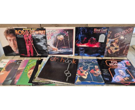 A Collection of Vintage Lp's Records; Jeff Waynes Musical Version " Th War of the worlds, The Very Best of the Corries, Tubul