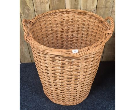 A Vintage Large Wicker Log basket [75x69cm] 