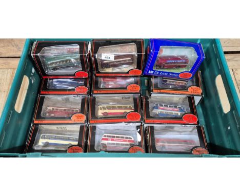 A crate of 1.76 scale bus models; Grenadier coach, Leyland TS8 tiger A type, AEC bus model &amp; many more