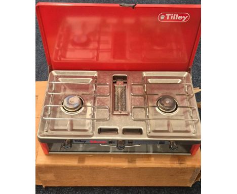 A Vintage boxed Tiley Double talisman pressure stove 