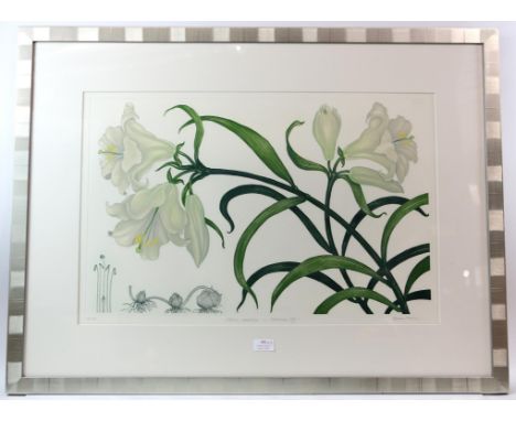 Bryan Poole (b. 1953), three limited-edition botanical lithographs, signed in pencil to margins, framed and glazed, frame siz