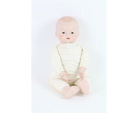 Armand Marseille AM 341/4K doll with bisque head, hands and feet, 36.5cm long,