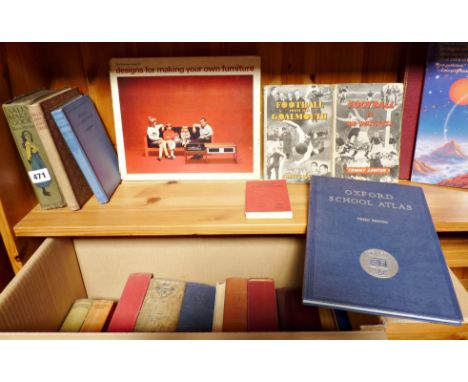 Shelf of assorted books