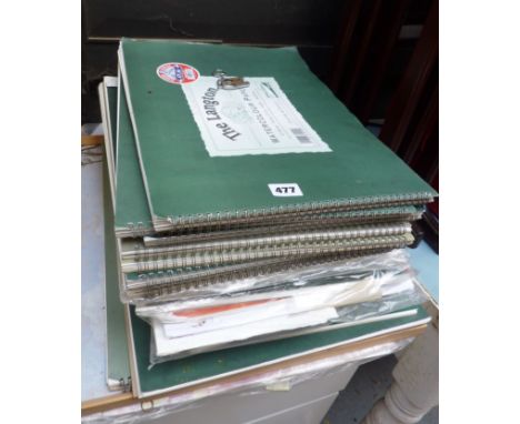 Quantity of local artists' sketch books