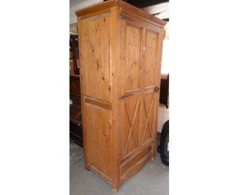 Continental pine wardrobe
